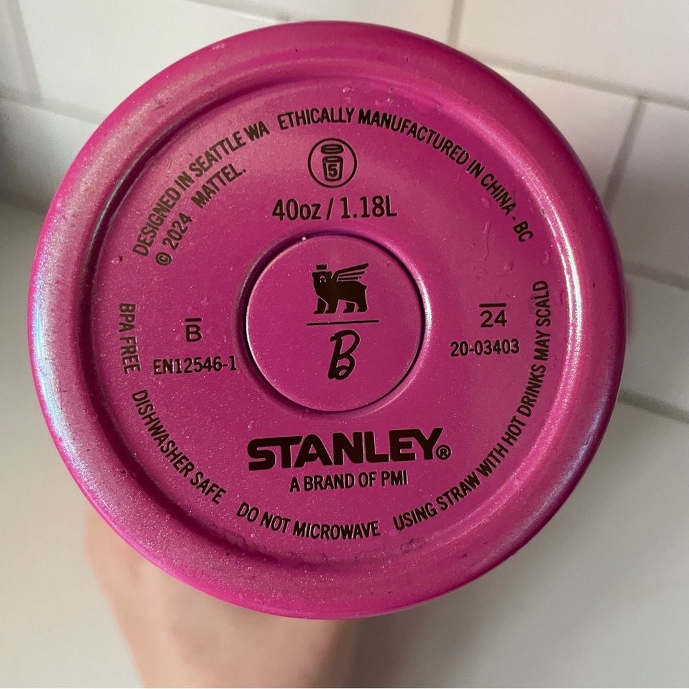 Limited Edition Barbie x Stanley Pink Tumbler 40oz - Picture 6 of 10